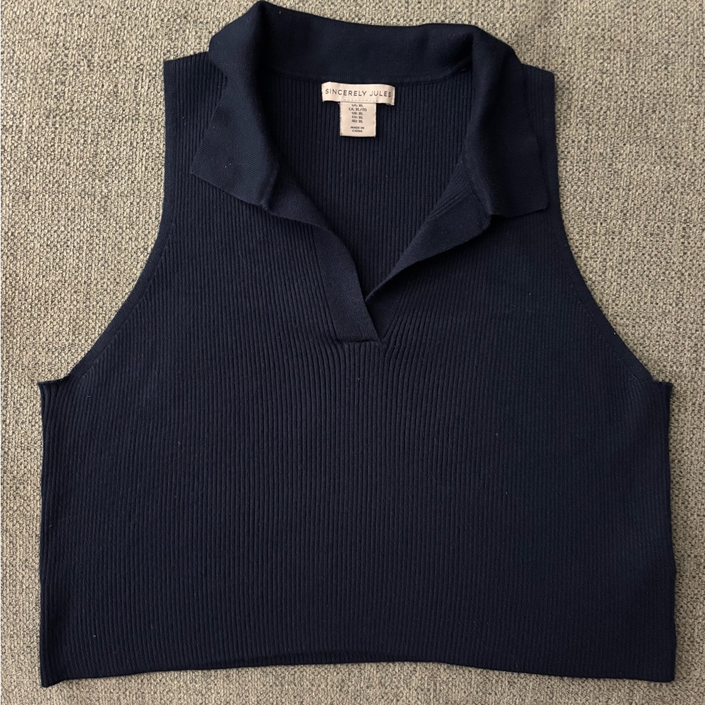 Sincerely Jules Collared Tank Top